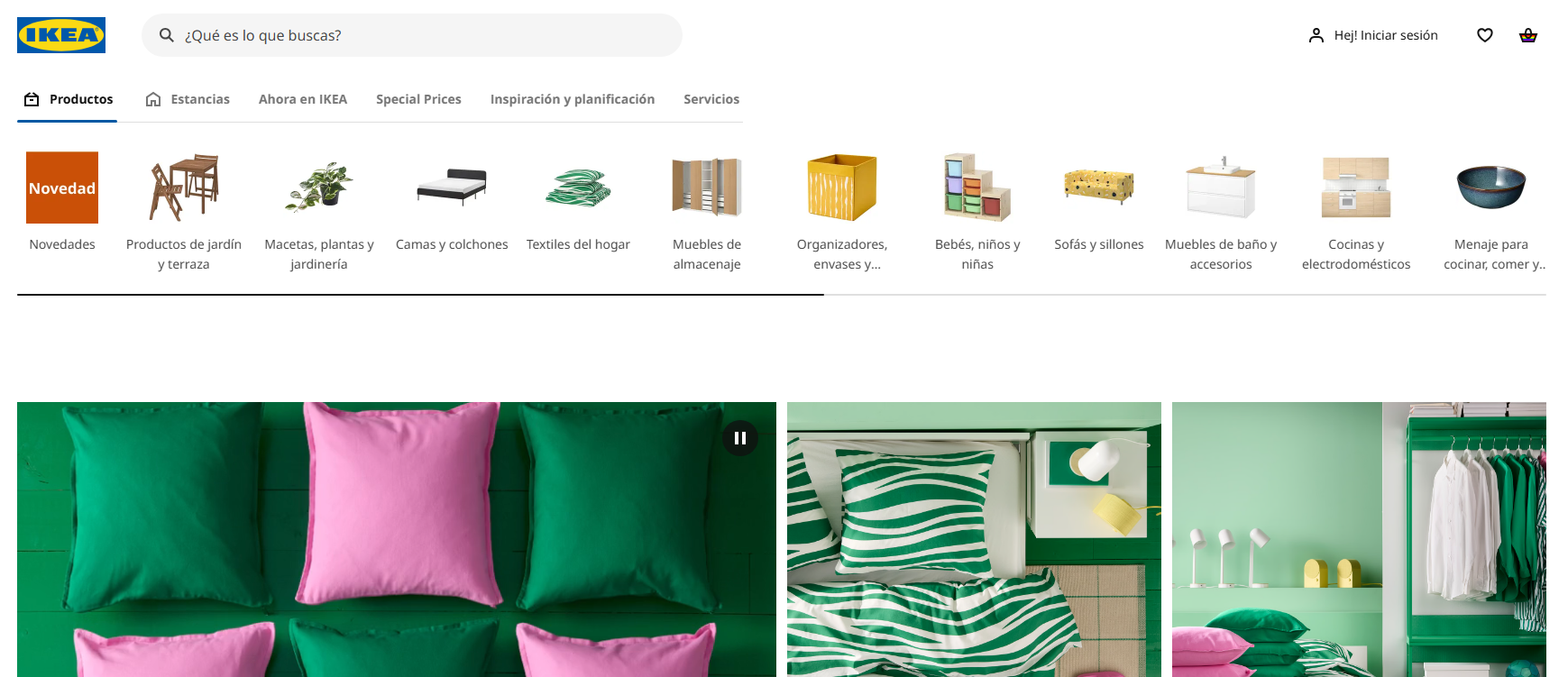 Ikea web - Testing